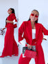 "MAJORY 74" set - jacket + pants - RED